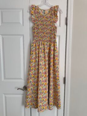 Code x Mode Ruffle Floral Maxi Dress